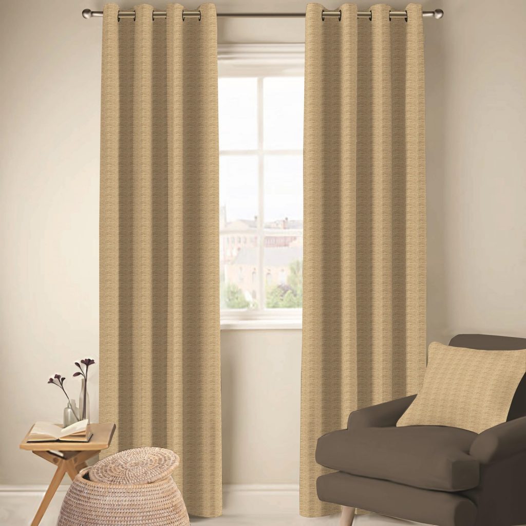 BASSANO - TOPAZ TEXTURED EYELET CURTAIN